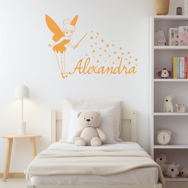 Voorbeeld van de muur stickers: Alexandra Fe Clochette Etoiles 2